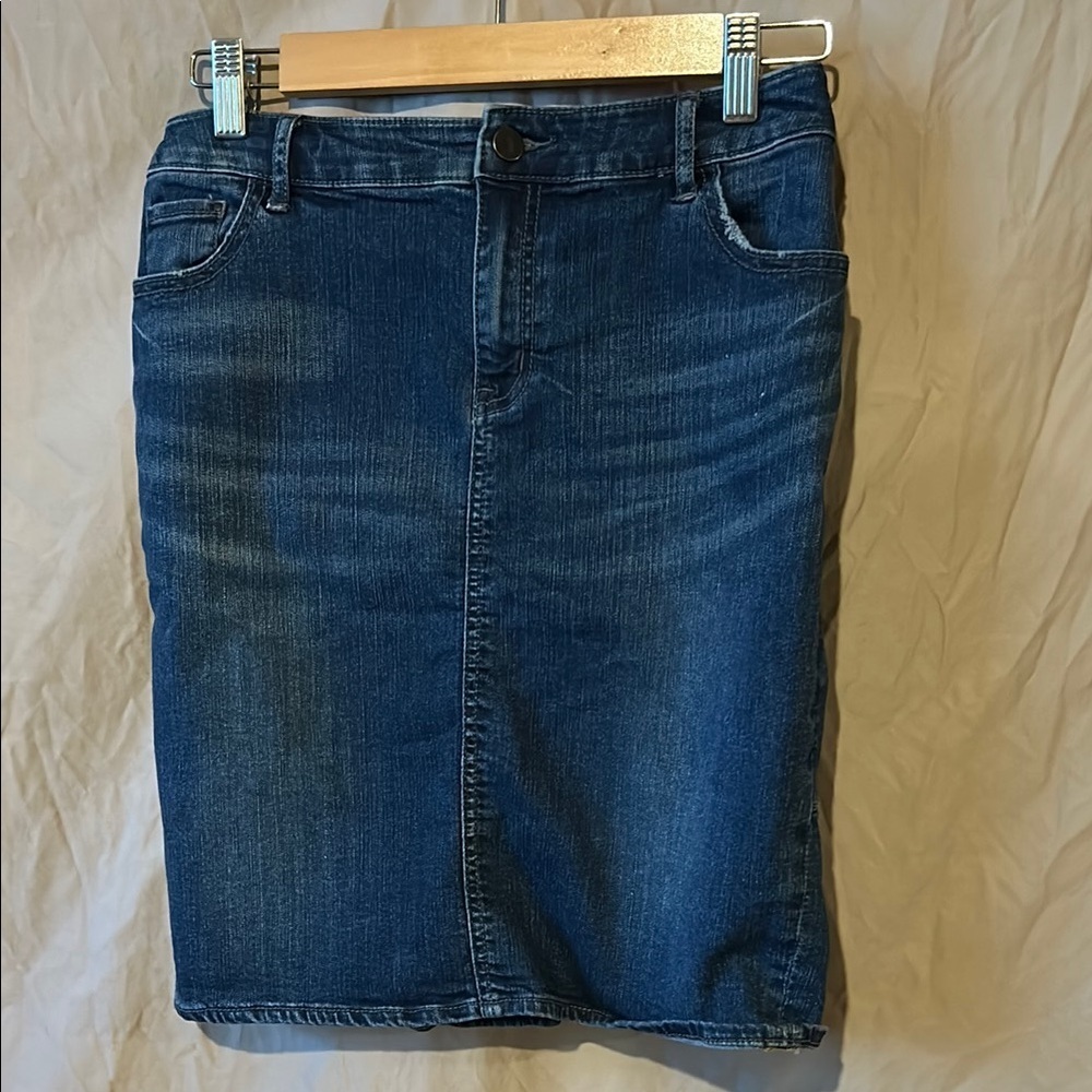 Pilcro Blue Knee-length Pencil Skirt for Casual Work
